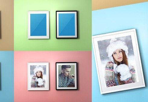 FREE PSD Photo Frame Mockup2