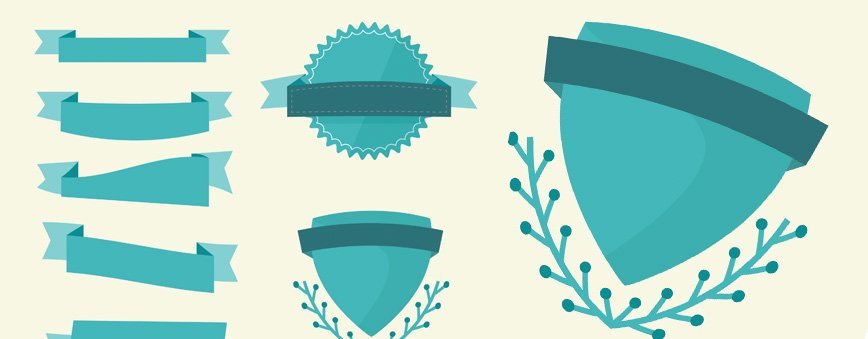 Layerform Freebie Free Vector Ribbons And Badges Layerform Design Co