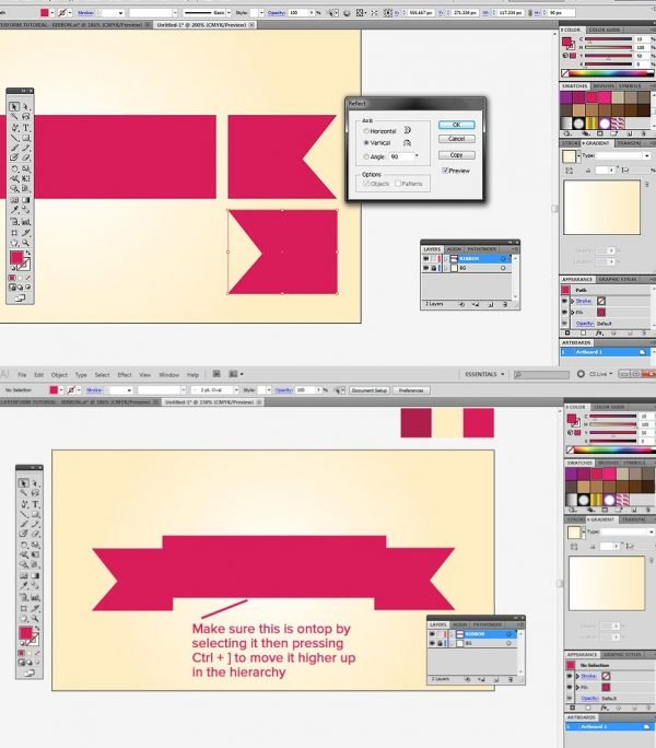 Create a Ribbon in Adobe Illustrator Tutorial (2024)