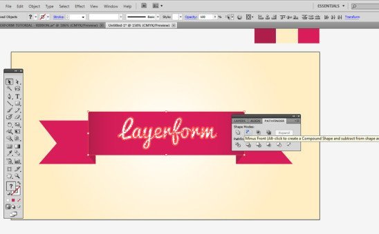 Create a Ribbon in Adobe Illustrator Tutorial (2026)