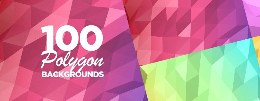 100 Geometric Polygon Backgrounds