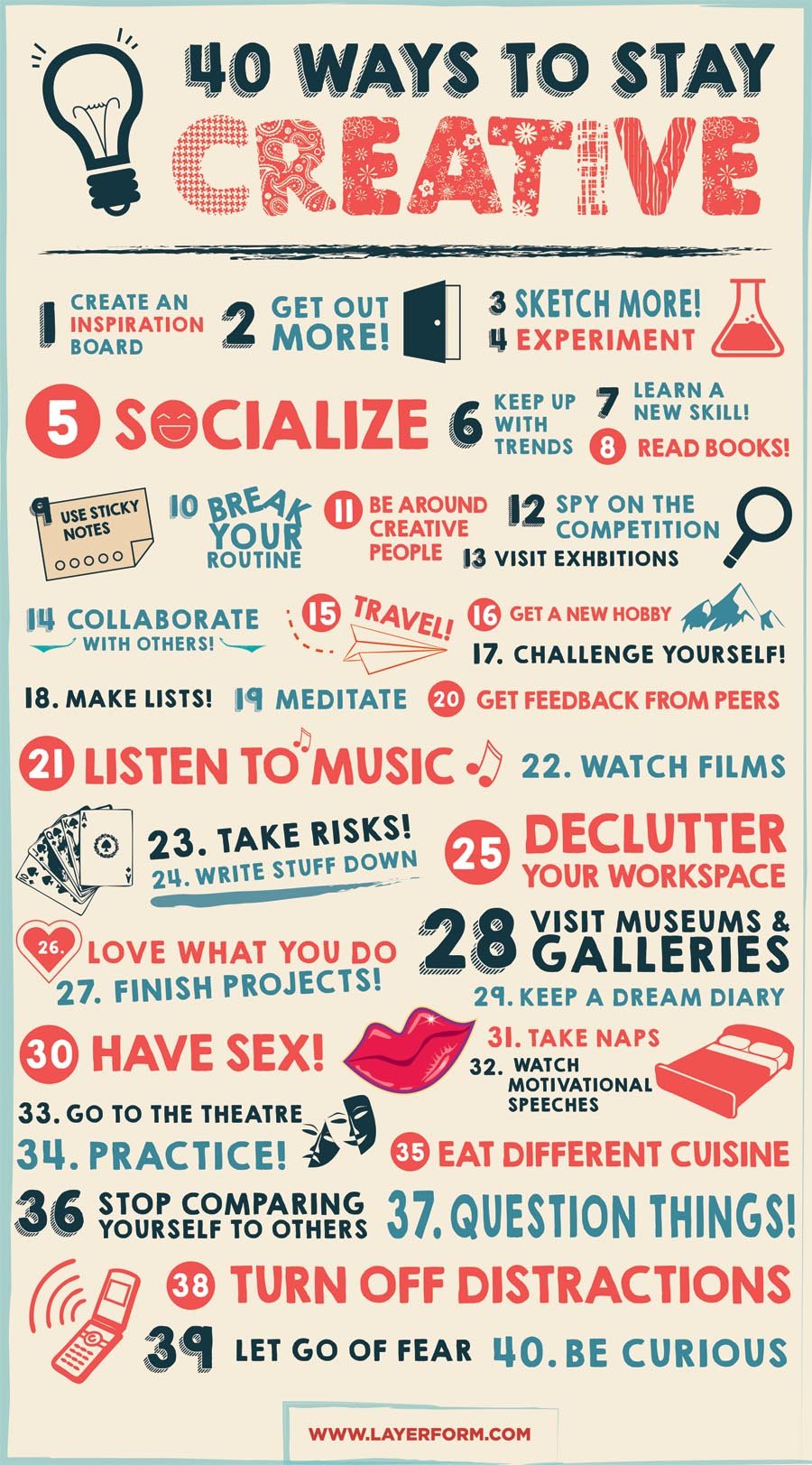 40 Ways to Stay Creative