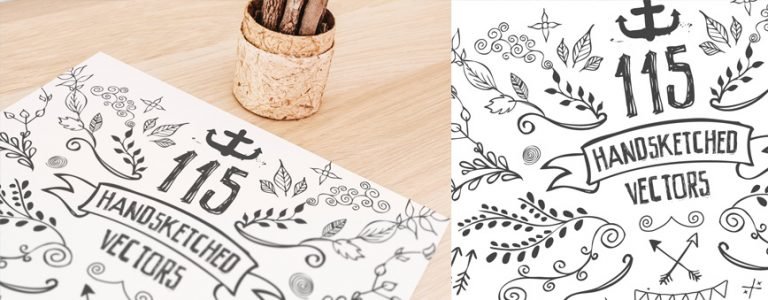 115 Handsketched Vector Elements