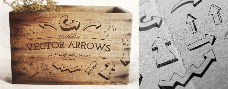 54 Handsketched Vector Arrows