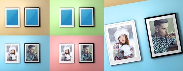 FREE PSD Photo Frame Mockup2