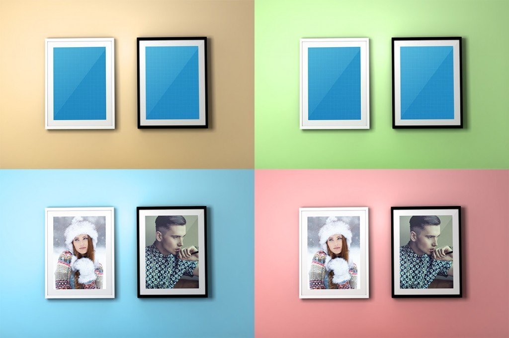 FREE Colourful Frame PSD Mockups | PSD Freebies