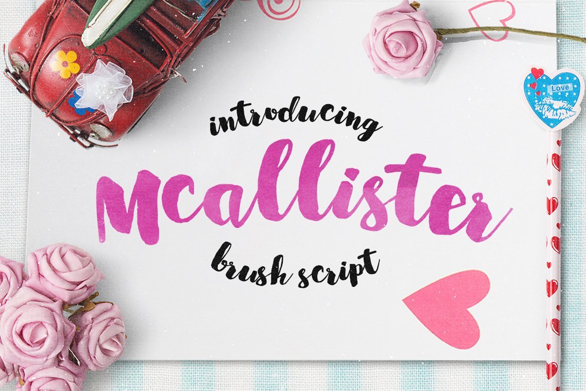 mcallister Brush Script Font