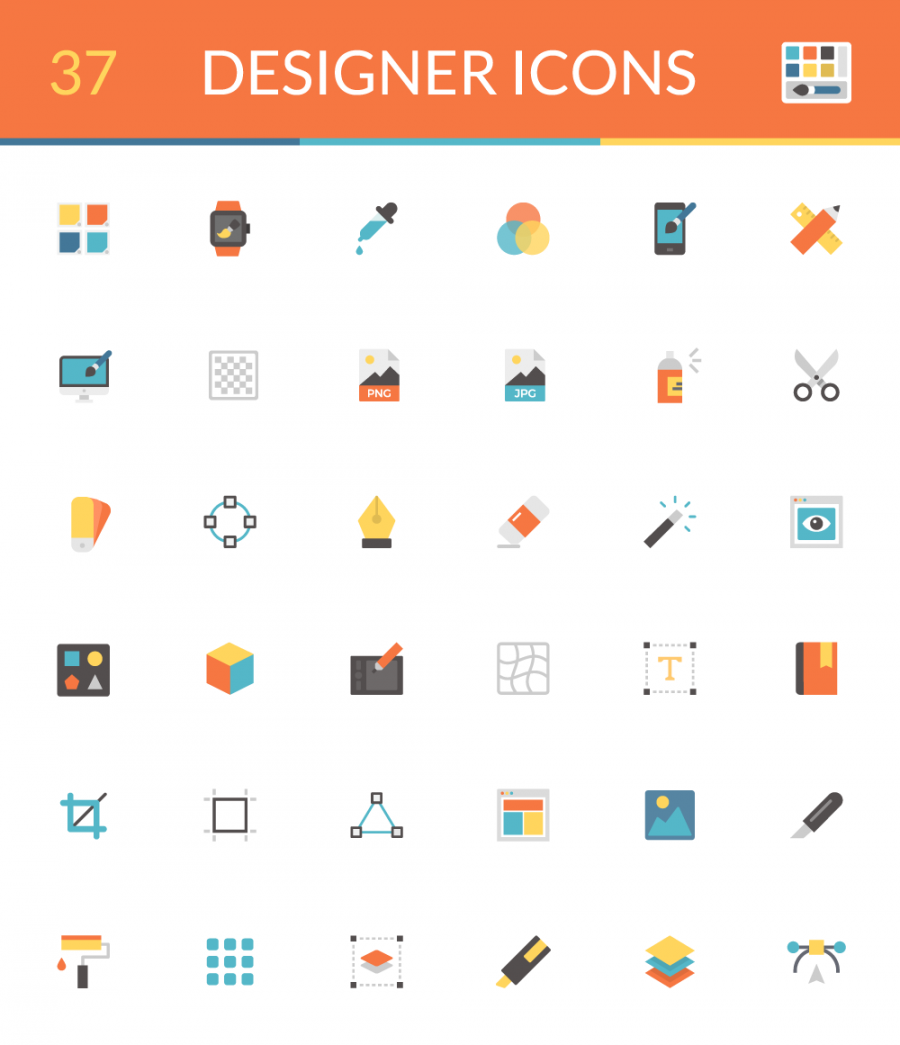 37 Designer Vector Icons - Layerform