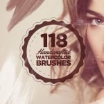 118 Handcrafted Watercolour Photoshop Brushes - Watercolour Brushes