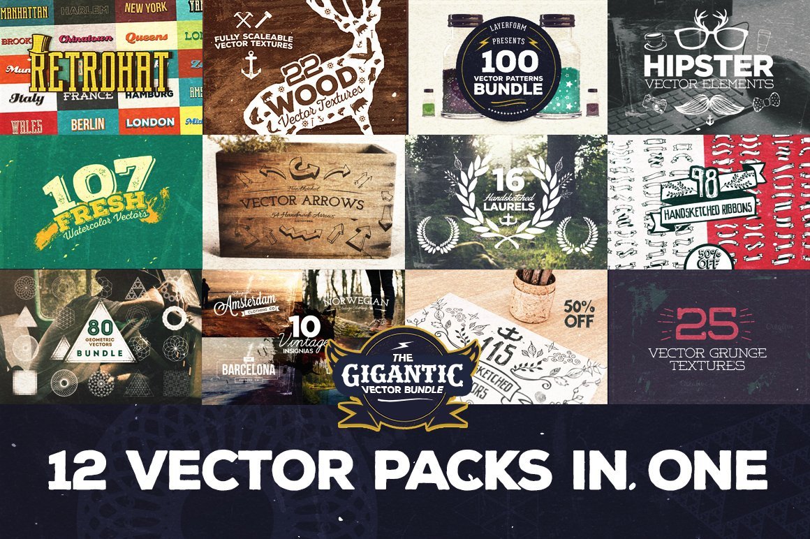 The Gigantic Vector Design Bundle by Layerform Design Co