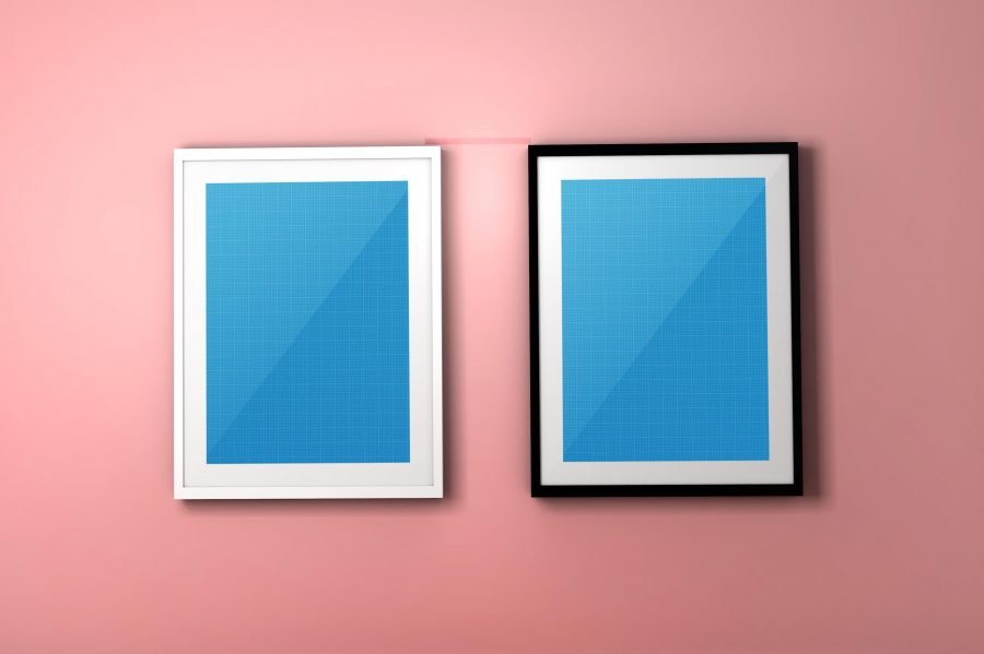 Colourful PSD Frame Mockup by Layerform Design Co