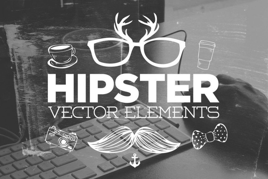 30 Handsketched Hipster Vectors by Layerform Design Co