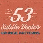 53 Subtle Vector Grunge Patterns by Layerform Design Co
