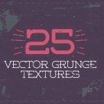 25 Vector Grunge Textures by Layerform Design Co