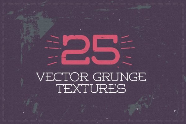 25 Vector Grunge Textures by Layerform Design Co