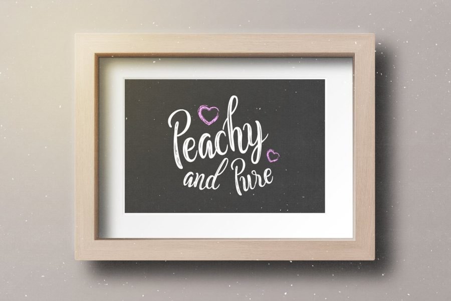 Peachy and Pure Script Typeface by Layerform Design Co