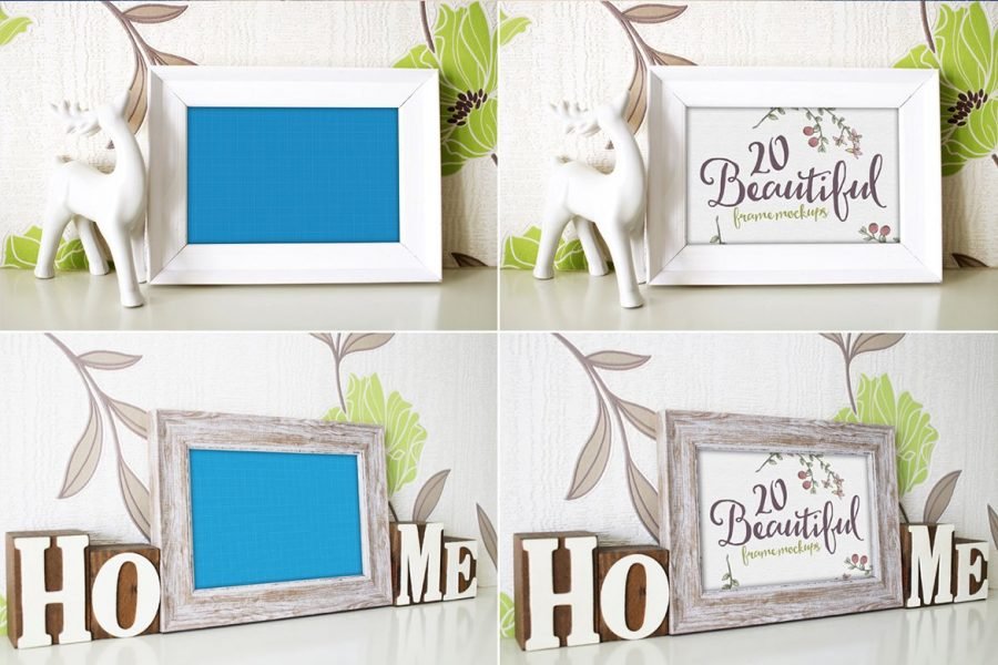 20 Beautiful Frame Mockups by Layerform Design Co