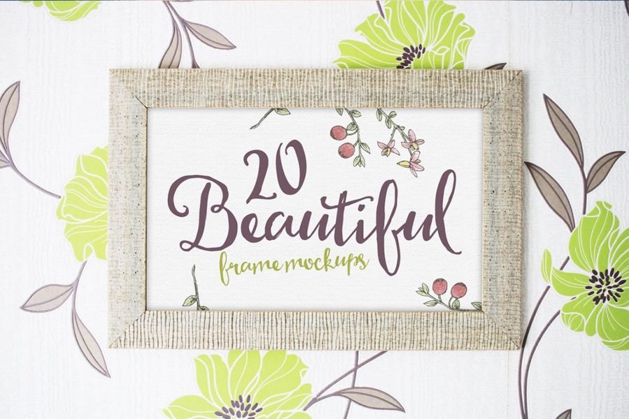 20 Beautiful Frame Mockups by Layerform Design Co