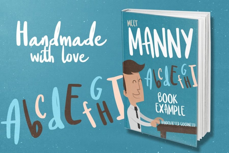 Meet Manny Handcrafted Typeface by Layerform Design Co