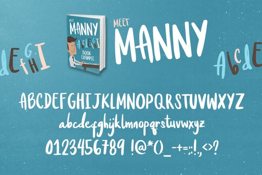 Meet Manny Handcrafted Typeface by Layerform Design Co