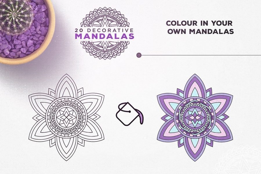 20 Decorative Vector Mandalas by Layerform Design Co