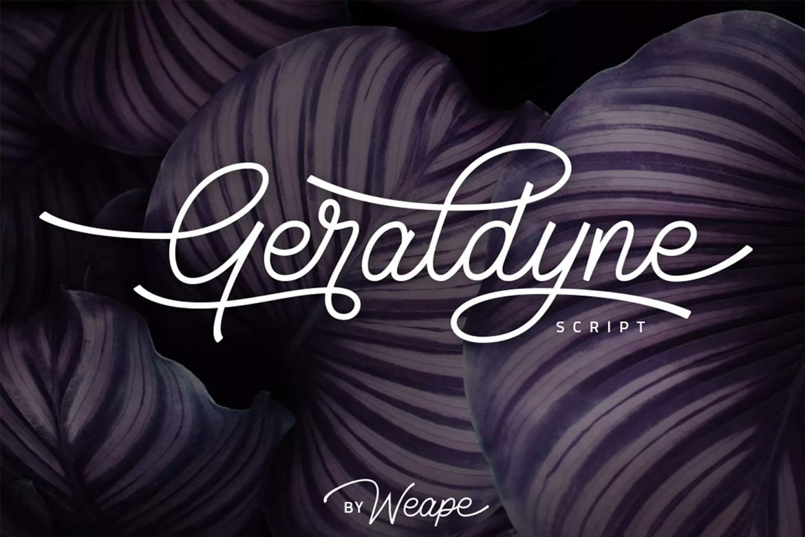 best-script-fonts-on-envato-elements-geraldyne