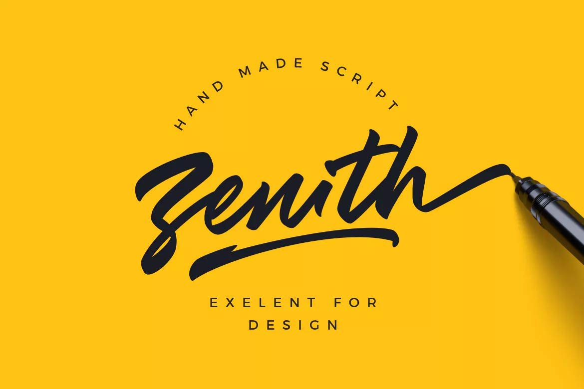 best-script-fonts-on-envato-elements-zenith-font