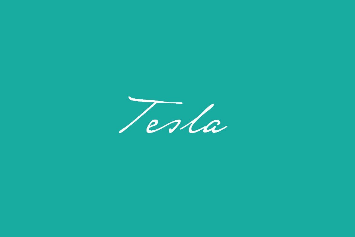 tesla-free-font