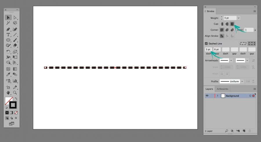 how to draw a dotted line in adobe illustrator