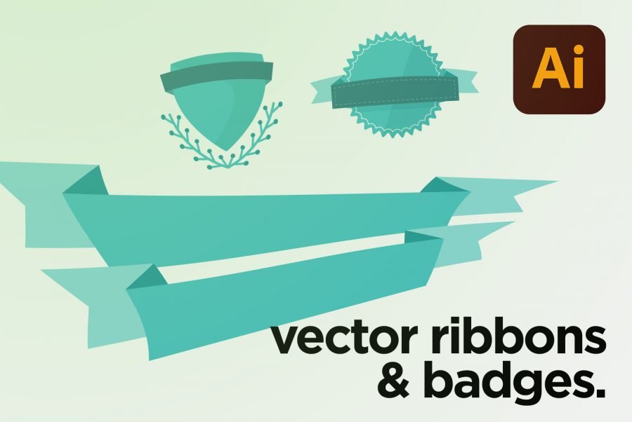 vector-ribbons-and-badges-frebie