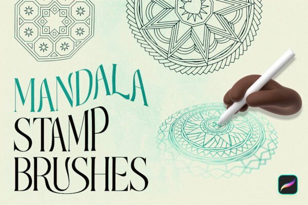 Mandala Procreate Stamp Brushes