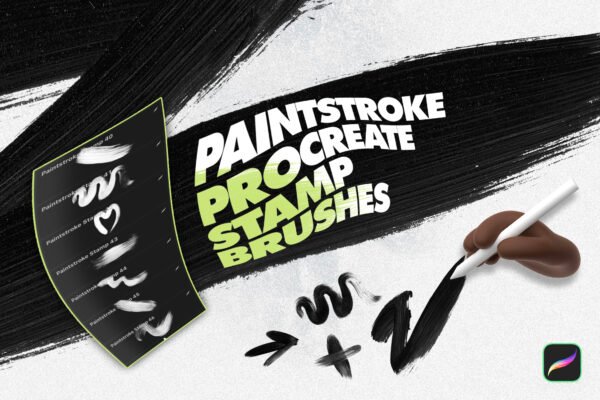 Paintstroke Procreate Stamp Brushes