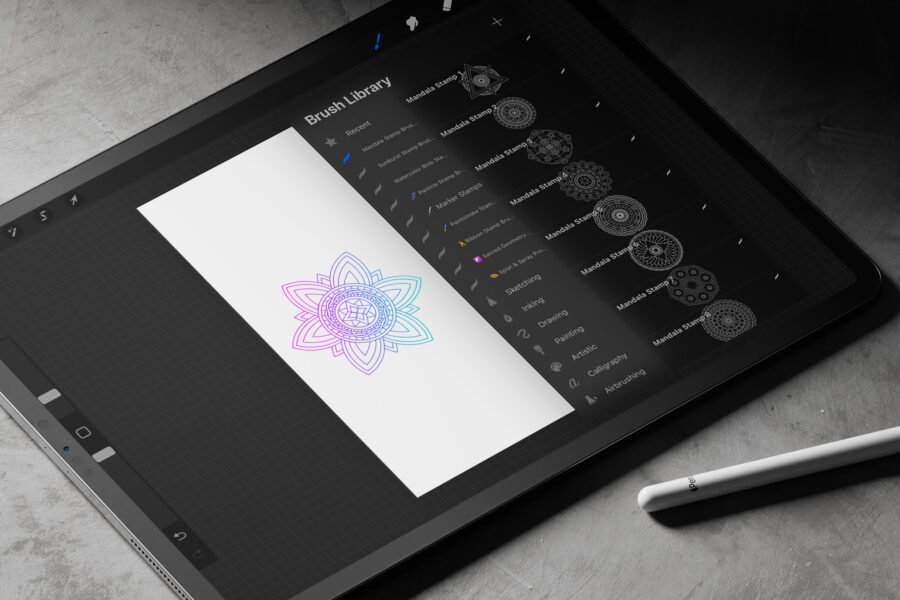 Mandala Procreate Stamp Brushes - Image 3