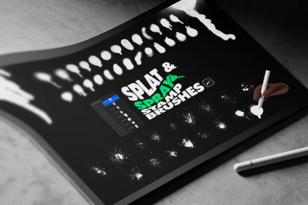 spray brush procreate