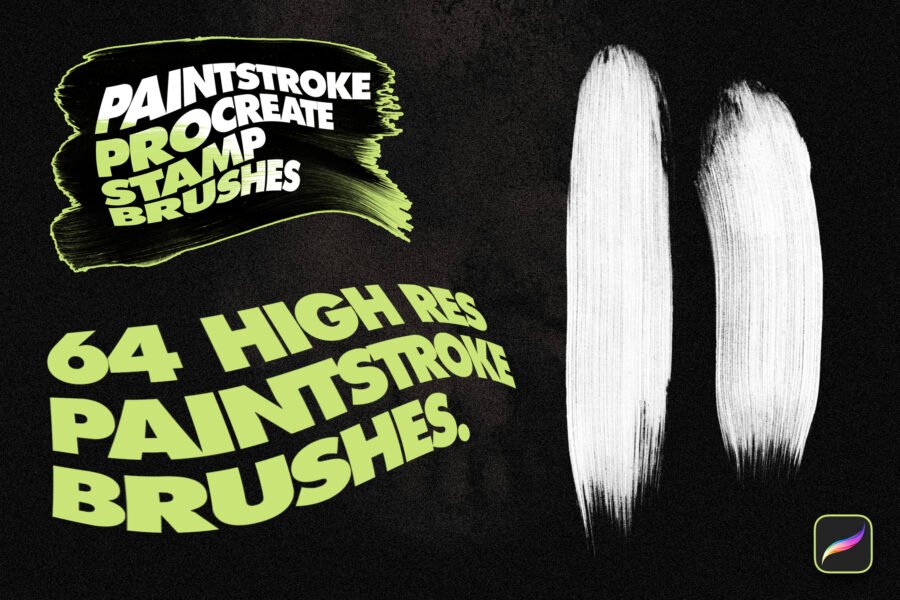 Paintstroke Procreate Stamp Brushes - Image 3