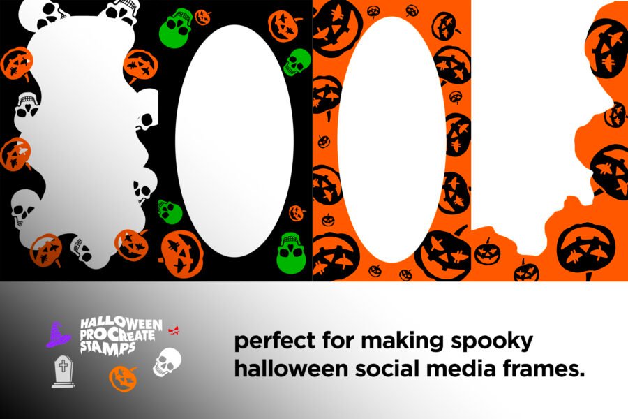 Halloween Procreate Stamp Brushes - Image 4