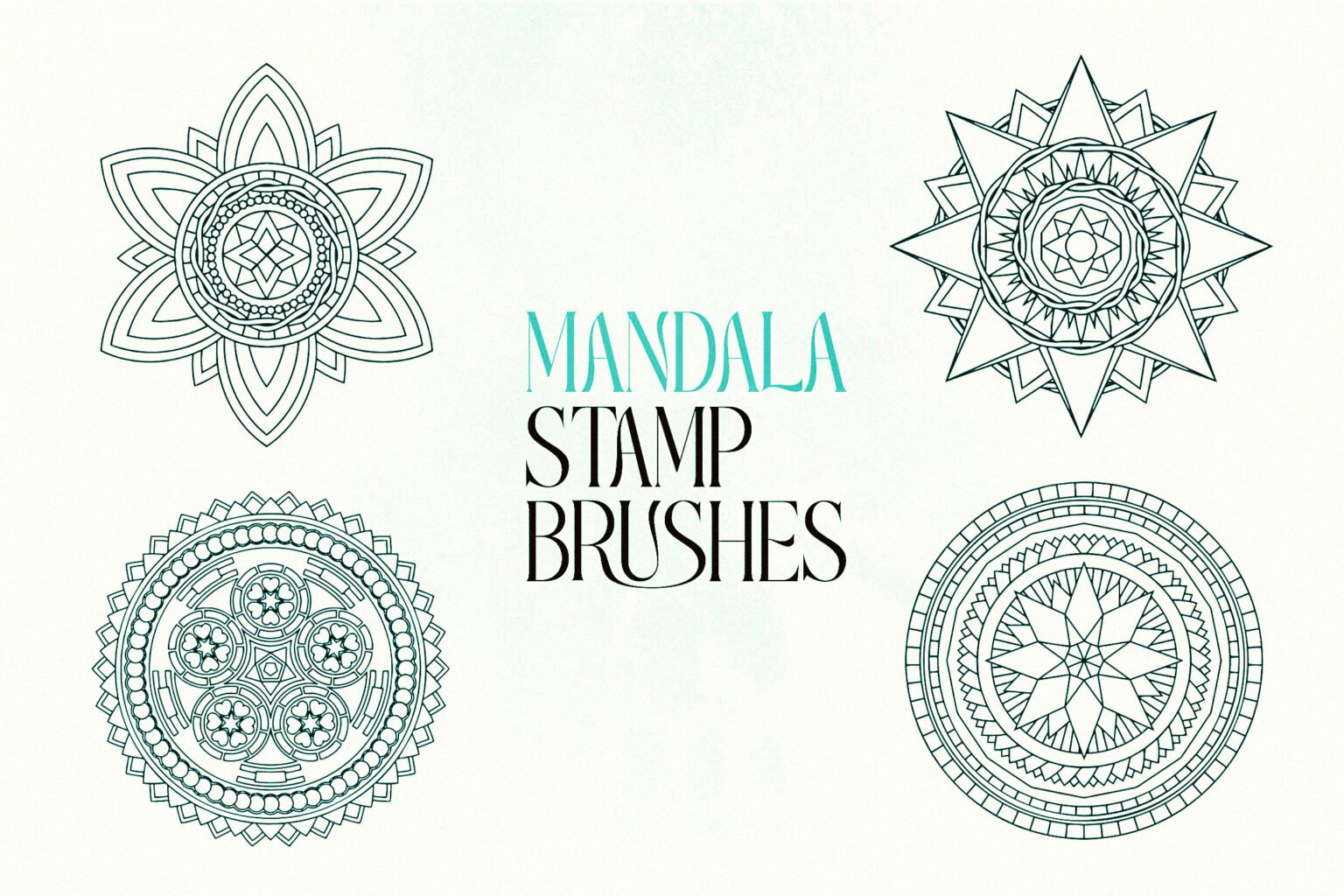 Mandala Procreate Stamp Brushes - Layerform