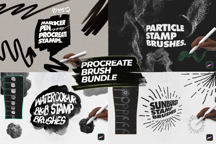 Procreate Stamp Brushes Bundle - Image 5