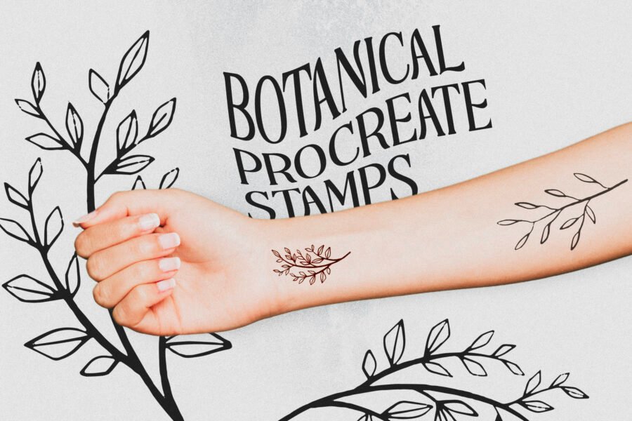 Botanical Procreate Stamp Brushes - Image 5
